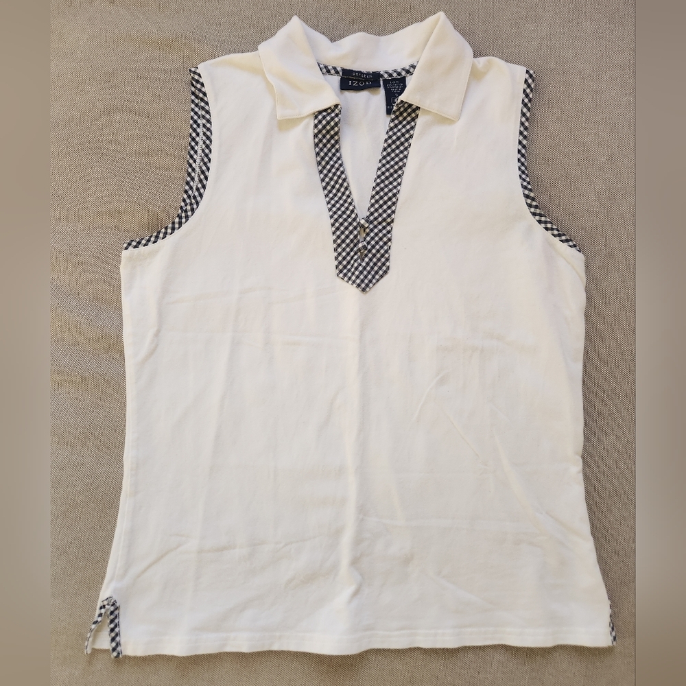 IZOD Women's White Sleeveless Top